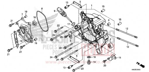 RIGHT CRANKCASE NSS125ADF de 2015